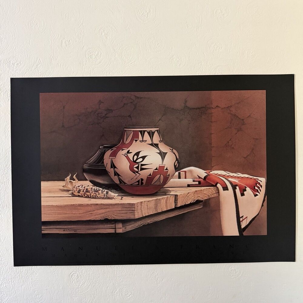Manuel S. Franco Poster Print Offset Litho 1987 Sis Pot With Blanket 24x36”